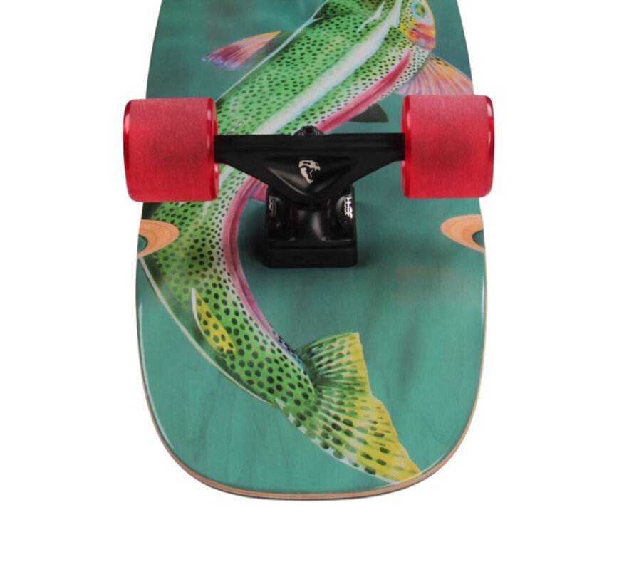 Landyachtz Raft Trout 33" Cruiser Longboard: Cruiser ancho y maniobrable para uso diario
