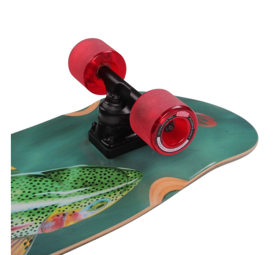 Landyachtz Raft Trout 33" Cruiser Longboard: Cruiser ancho y maniobrable para uso diario