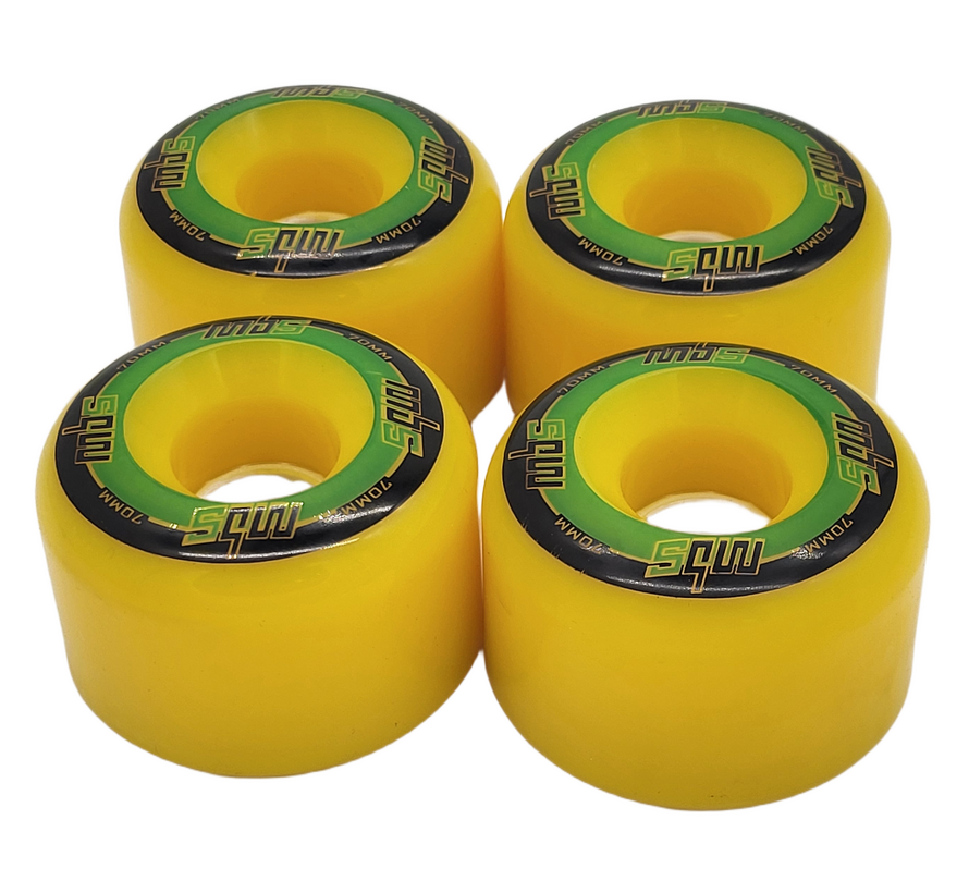 Atom Slide Wheels Yellow 70mm
