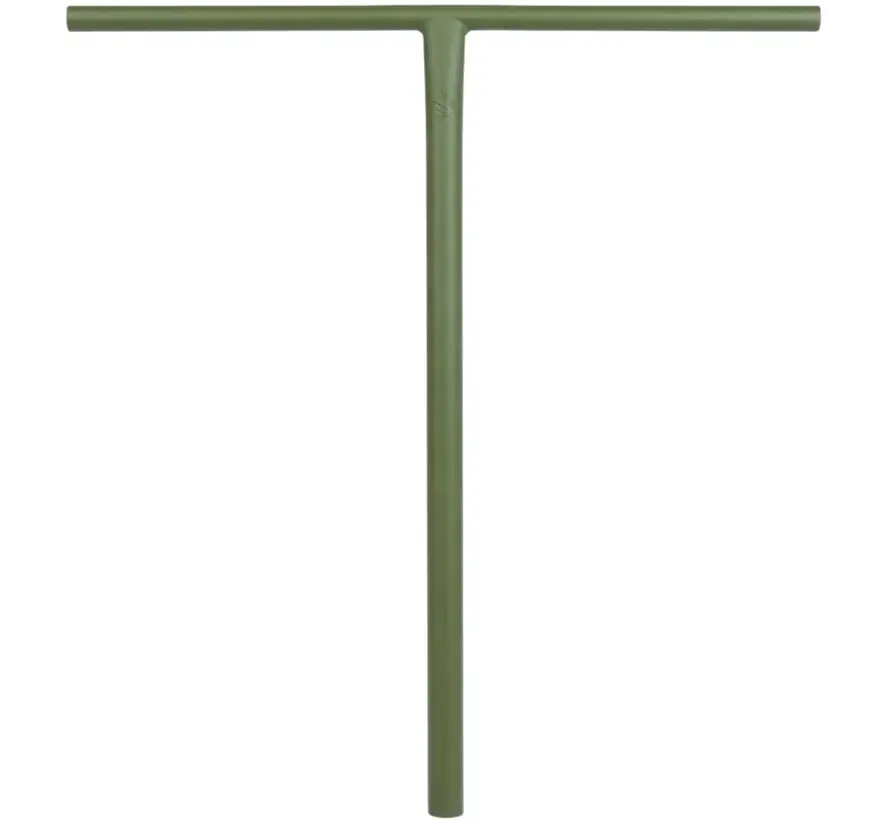 Barra a T Striker Gravis per monopattino acrobatico, colore verde militare, leggera, in alluminio, per uso stradale e in parco, con compatibilità SCS.