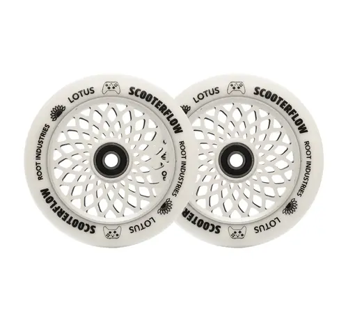 Root Industries Root ScooterFlow Stunt-Scooter-Räder, 2er-Pack, leichte 110-mm-Räder mit Aluminiumkern und schnellen ABEC-9-Kugellagern