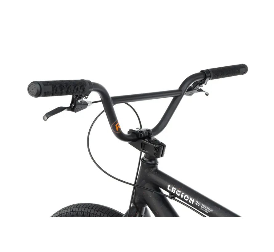 Radio Legion 26 Wheelie Bike Copper Splatter Freestyle Bike with Large 26 Inch Wheels and Strong Street Setup