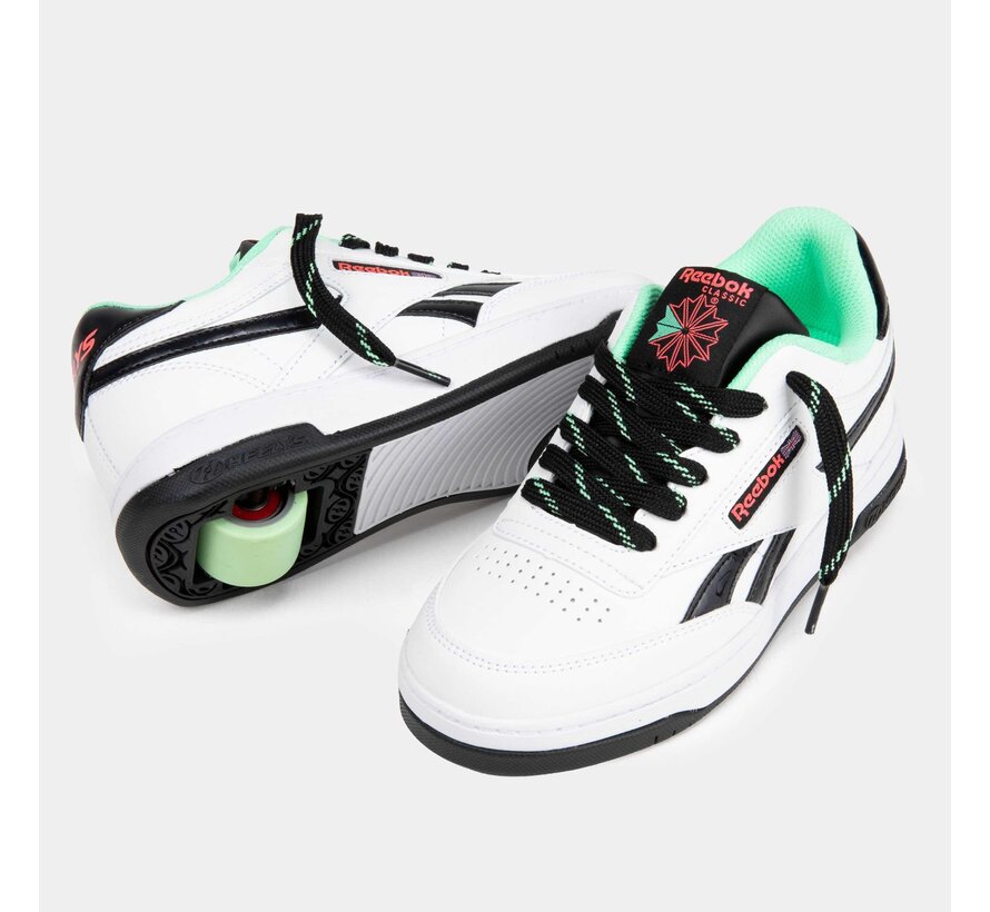 Heelys x Reebok Club C Wit/Roze - rolschoenen met klassieke sneakerstijl