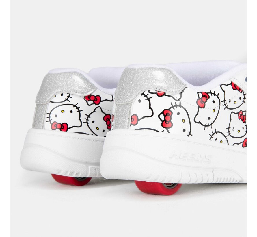 Heelys x Hello Kitty HK Kolect Blanco/Rojo: divertidas zapatillas con ruedas y estampado de Hello Kitty.
