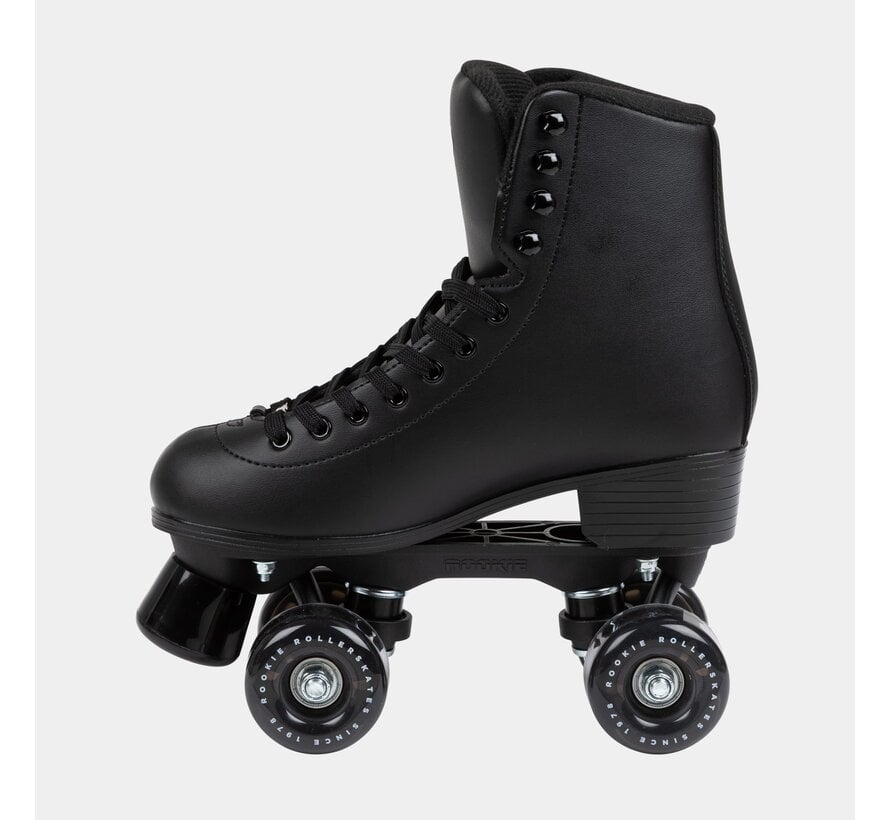 Rookie Classic 78 Black Roller Skates - retro quad skates with comfortable softboot