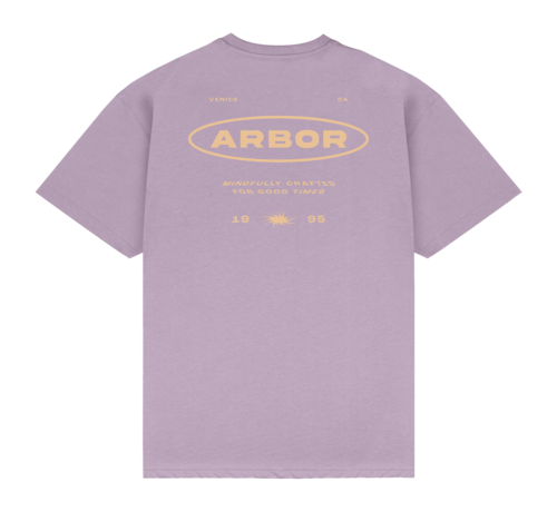 Arbor Koszulka Arbor Craft w kolorze fioletowym – organiczna bawełniana koszulka do jazdy na deskorolce o regularnym kroju