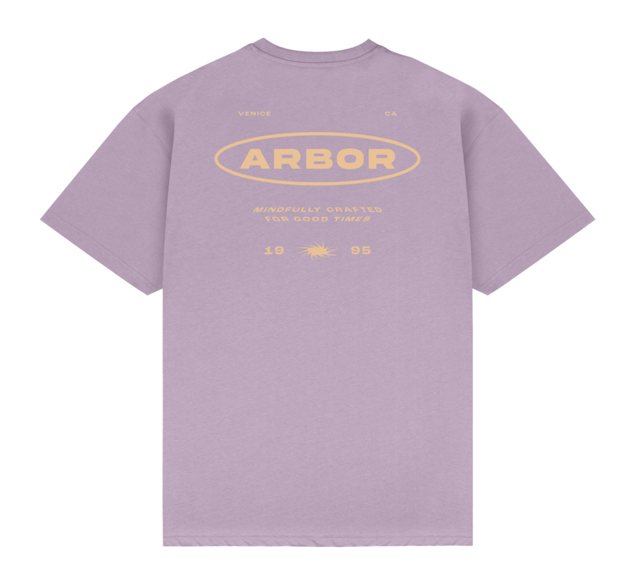 T-shirt Arbor Craft violet - T-shirt de skate en coton biologique, coupe classique