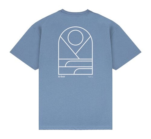 Arbor Camiseta Arbor Breaker azul - camiseta de skate de algodón orgánico con corte regular