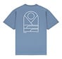 Arbor Breaker T-Shirt Blauw - biologisch katoenen skate shirt met regular fit