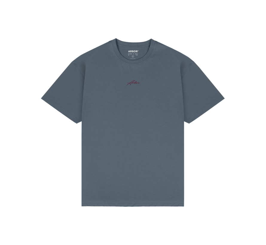 Arbor Roots T-Shirt Grau - Skateshirt aus Bio-Baumwolle mit normaler Passform