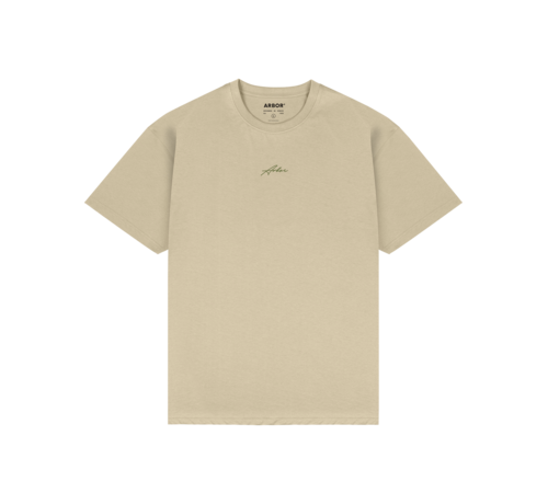 Arbor Arbor Roots T-Shirt Zand - biologisch katoenen skate shirt met regular fit