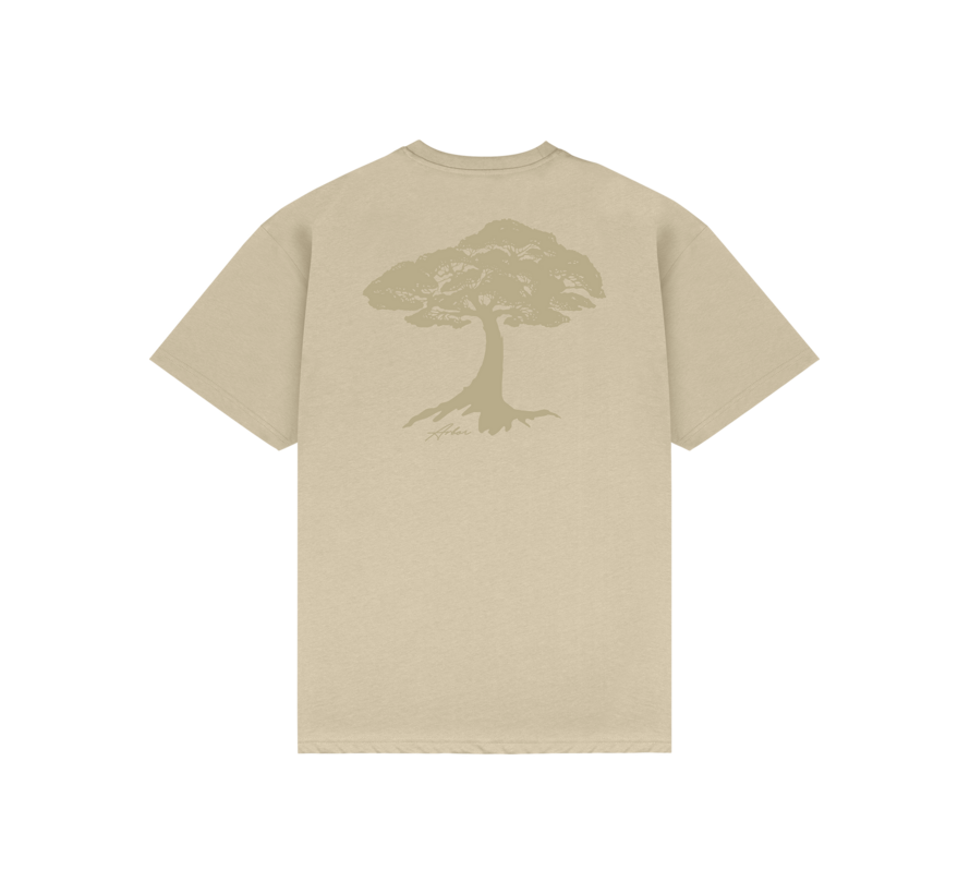 T-shirt Arbor Roots Sable - T-shirt de skate en coton biologique, coupe classique