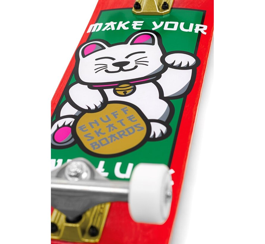 Enuff Lucky Cat Komplett-Skateboard Red 8''