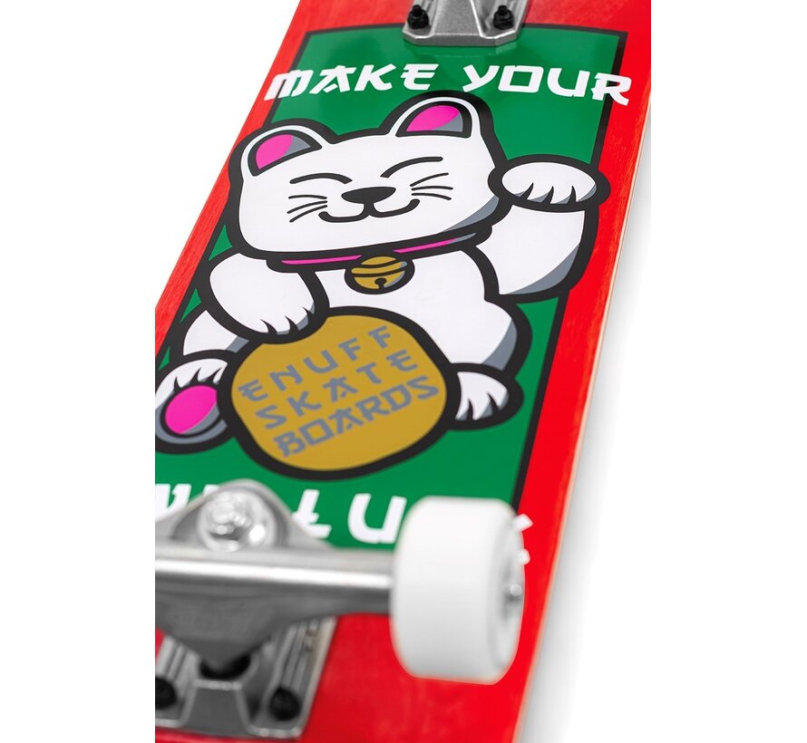 Enuff Lucky Cat Mini skateboard completo Red 7.25''