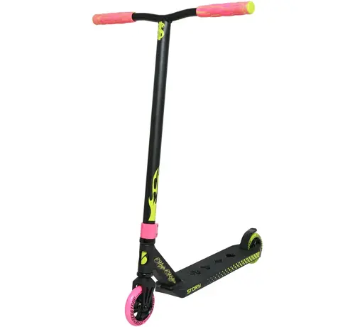 Story Story High Roller Air Stuntstep Green Mix Professionele Freestyle Stuntstep met Grote Wielen en Sterke Park Street Setu