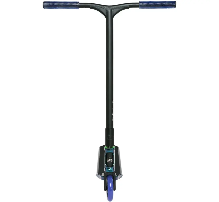 NKD Rizz Stuntstep Black Purple Lichtgewicht Freestyle Stuntstep voor Park en Street Riding met Wendbare Setup