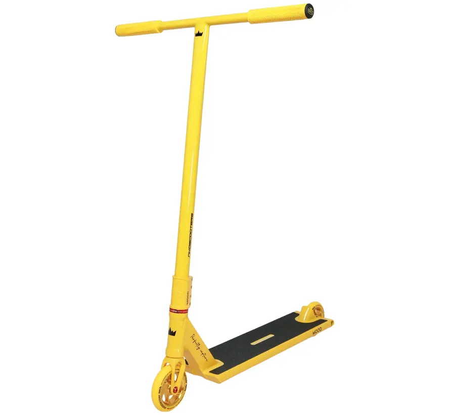 NKD Mood Stunt Scooter Gelber, leichter Freestyle-Stunt-Scooter für Park- und Straßenfahrten mit geschmeidigem Handling