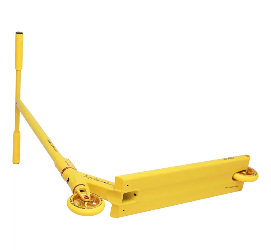 NKD Mood Stunt Scooter Yellow Lightweight Freestyle Stunt Scooter for Park and Street Riding with Smooth Handling