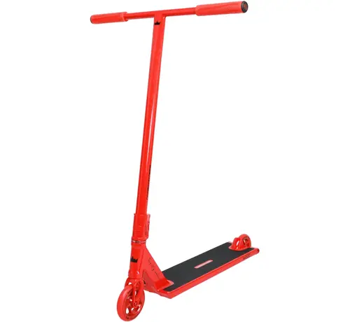 NKD Patinete acrobático NKD Mood rojo, ligero, para estilo libre, con sistema de compresión HIC y ruedas de 110 mm para parques y calles.