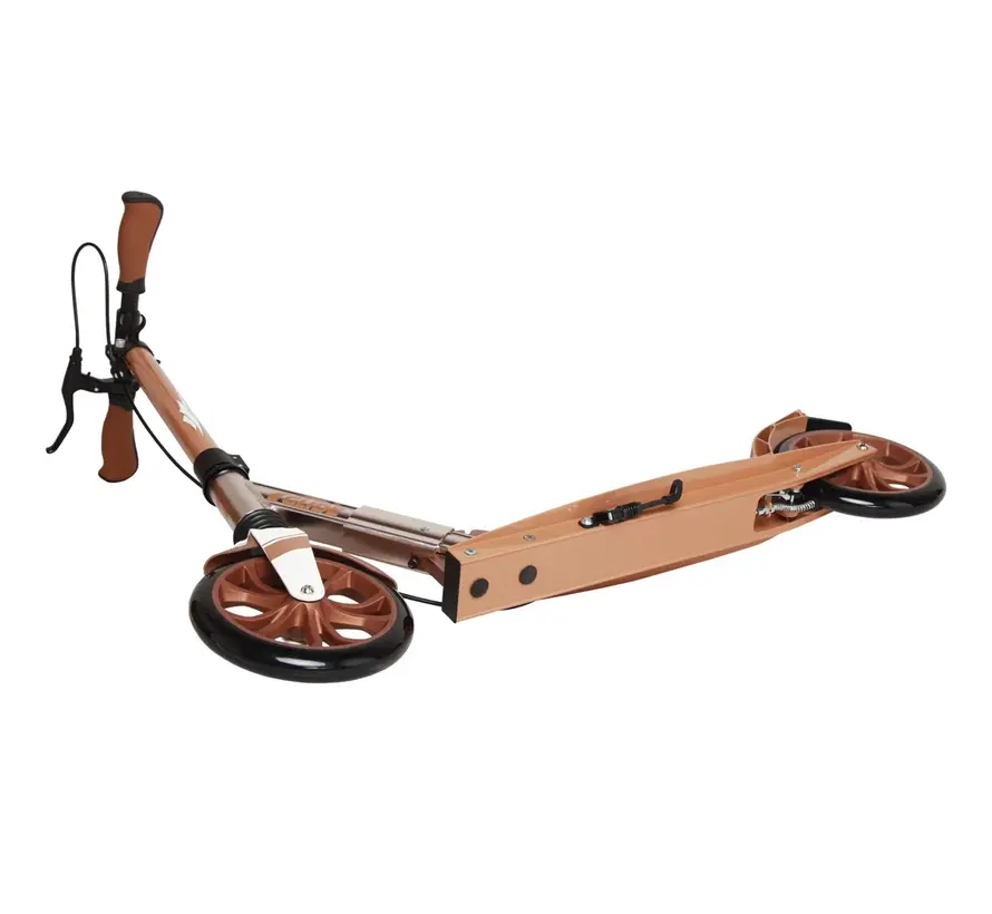 Story GlideX Elite Foldable Transport Scooter Cream Comfortable Scooter with Large Wheels and Foldable Design for Everyday Use