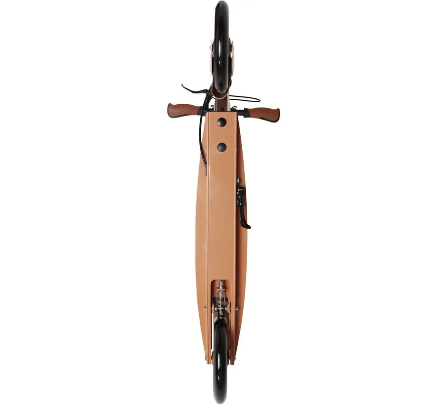 Scooter de transport pliable Story GlideX Elite, couleur crème. Scooter confortable avec grandes roues et conception pliable pour une utilisation quotidienne.
