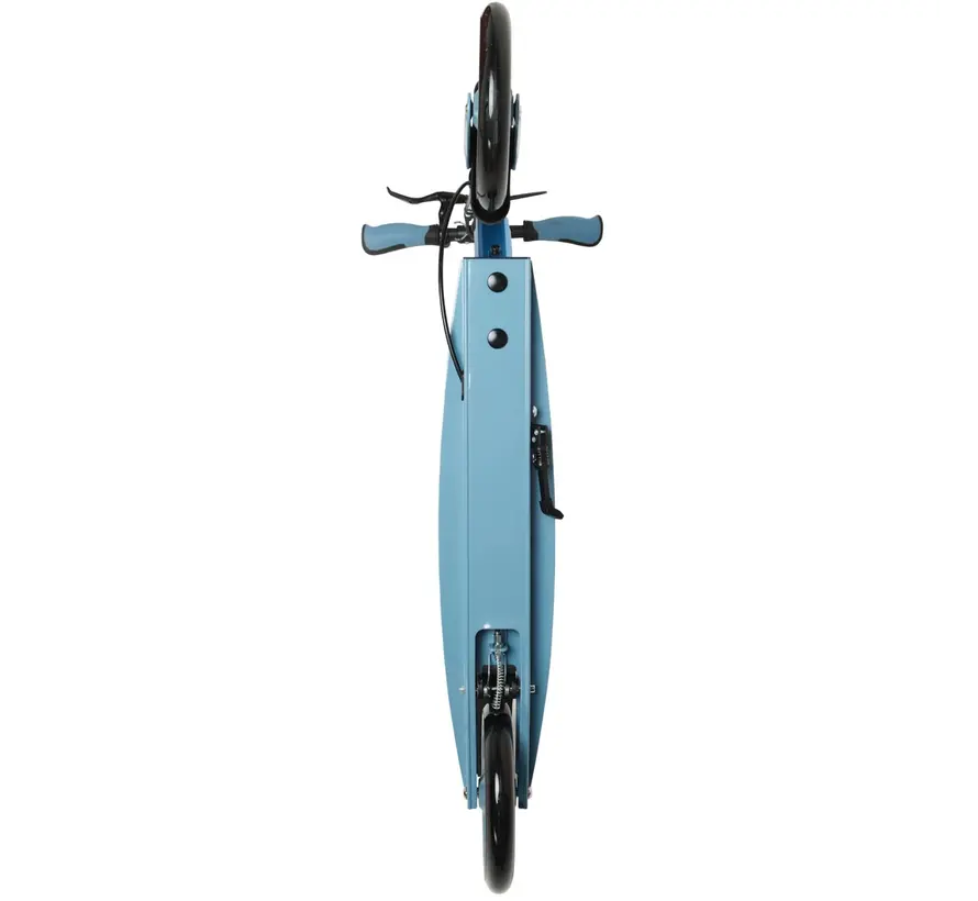 Patinete de transporte plegable Story GlideX Elite azul. Patinete cómodo con ruedas grandes y diseño plegable para uso diario.