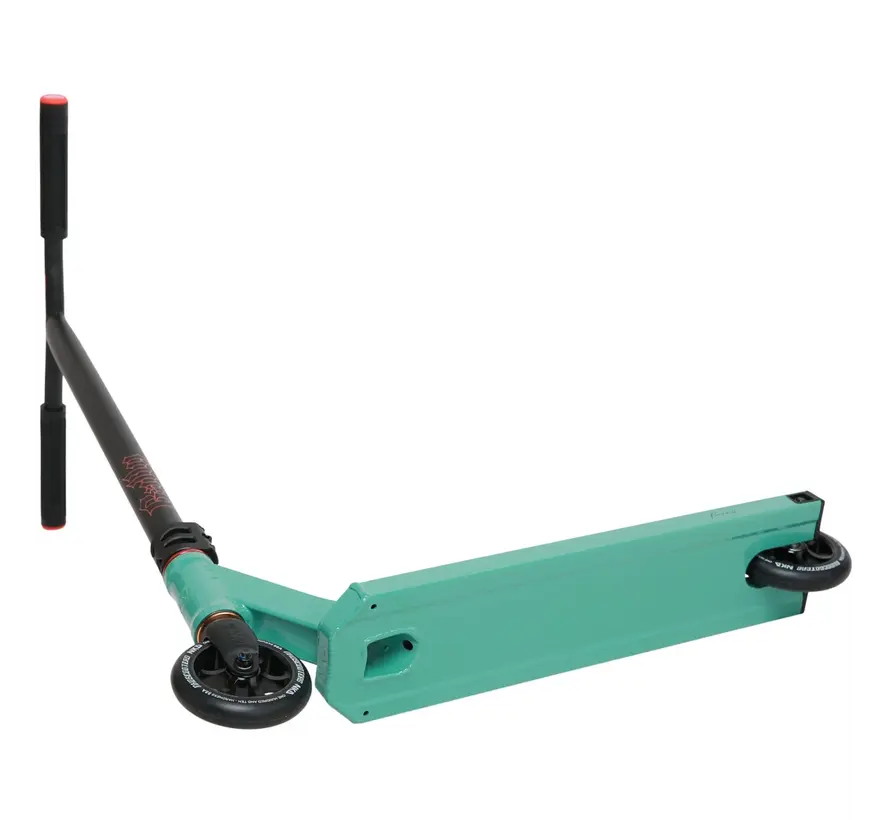 NKD Rally Stunt Scooter Green Lightweight Freestyle Stunt Scooter for Park and Street Riding with Maneuverable Setup