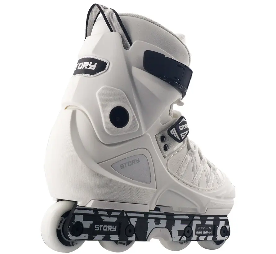Story aggressive Inline Skates White Black - Copy
