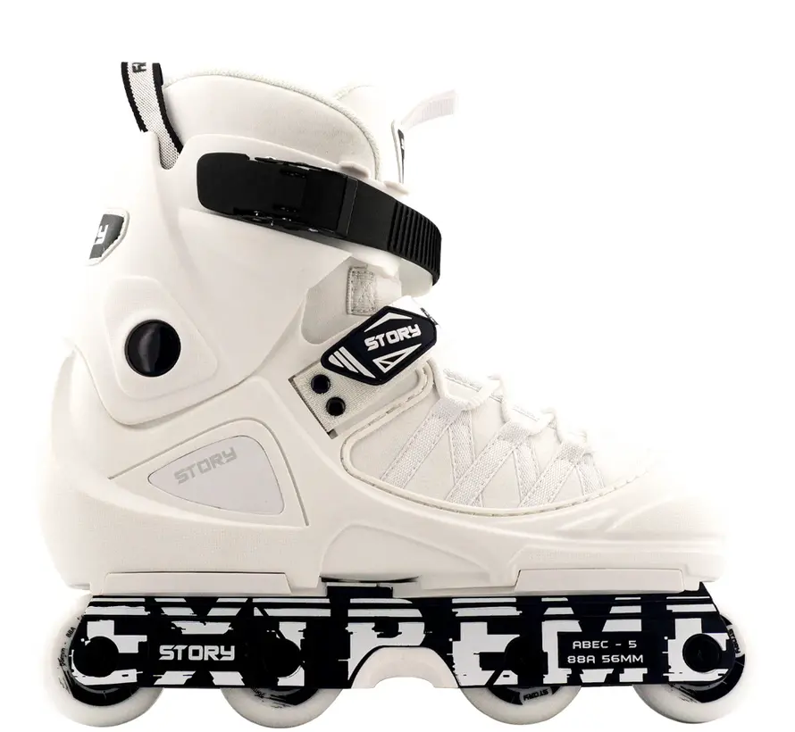 Story aggressive Inline-Skates Weiß Schwarz - Copy