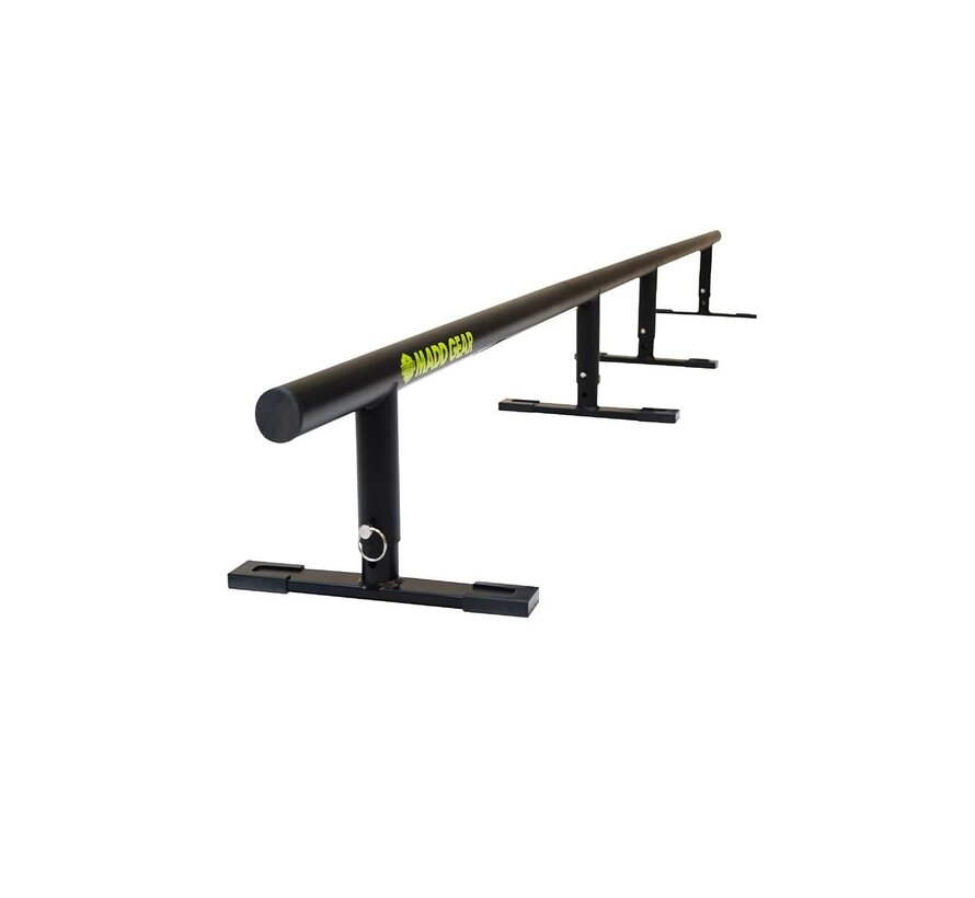 Riel de grind ajustable MGP de 99 pulgadas para multideporte, compatible con monopatín, patinete acrobático y patines en línea.