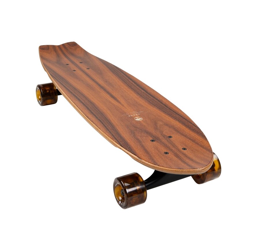 Arbor Groundswell Sizzler Zwart 30.5" Cruiser - complete cruiser skateboard voor carving en cruising