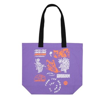 Santa Cruz Bolso tote Santa Cruz Rise 'N Shine color morado suave