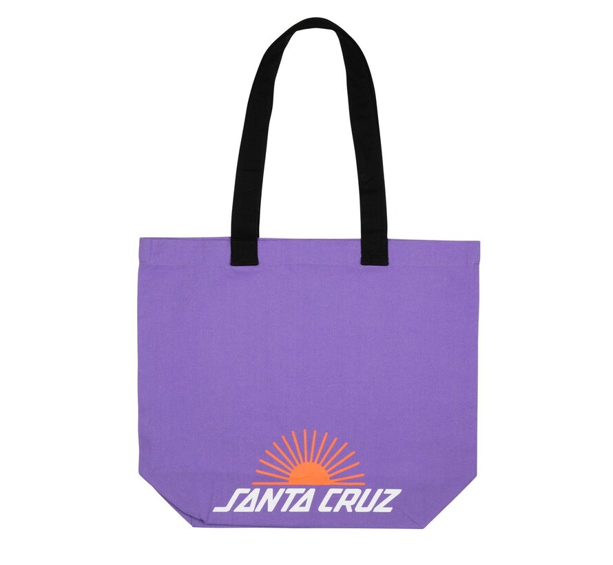 Bolso tote Santa Cruz Rise 'N Shine color morado suave: un bolso práctico con el estilo skater de Santa Cruz.
