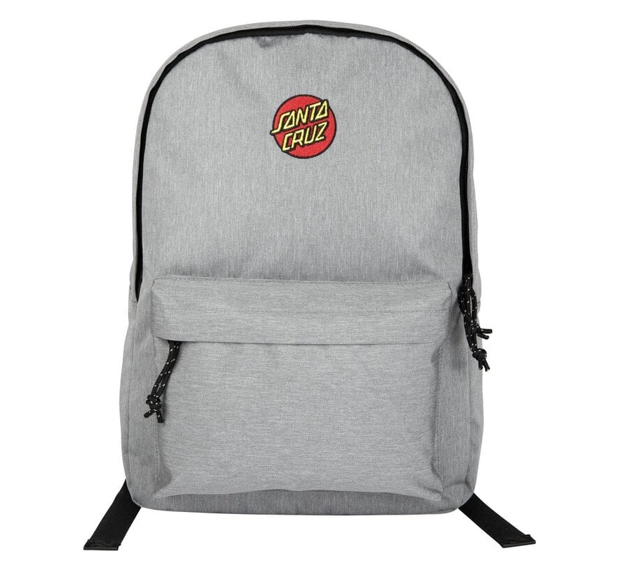 Santa Cruz Backpack Classic Dot Emb Stone Grey - praktische tas met Santa Cruz skate stijl