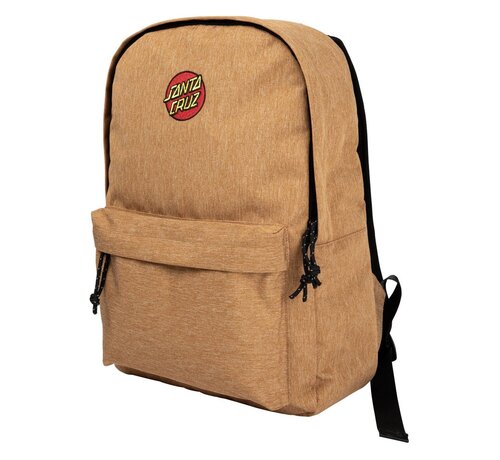Santa Cruz Santa Cruz Backpack Classic Dot Emb Biscuit - praktische tas met Santa Cruz skate stijl