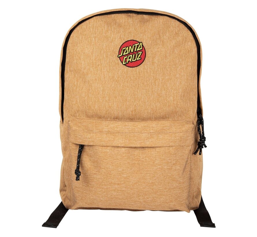 Santa Cruz Backpack Classic Dot Emb Biscuit - praktische tas met Santa Cruz skate stijl