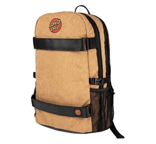 Santa Cruz Santa Cruz Skatepack Classic Dot Emb Biscuit - praktische tas met Santa Cruz skate stijl