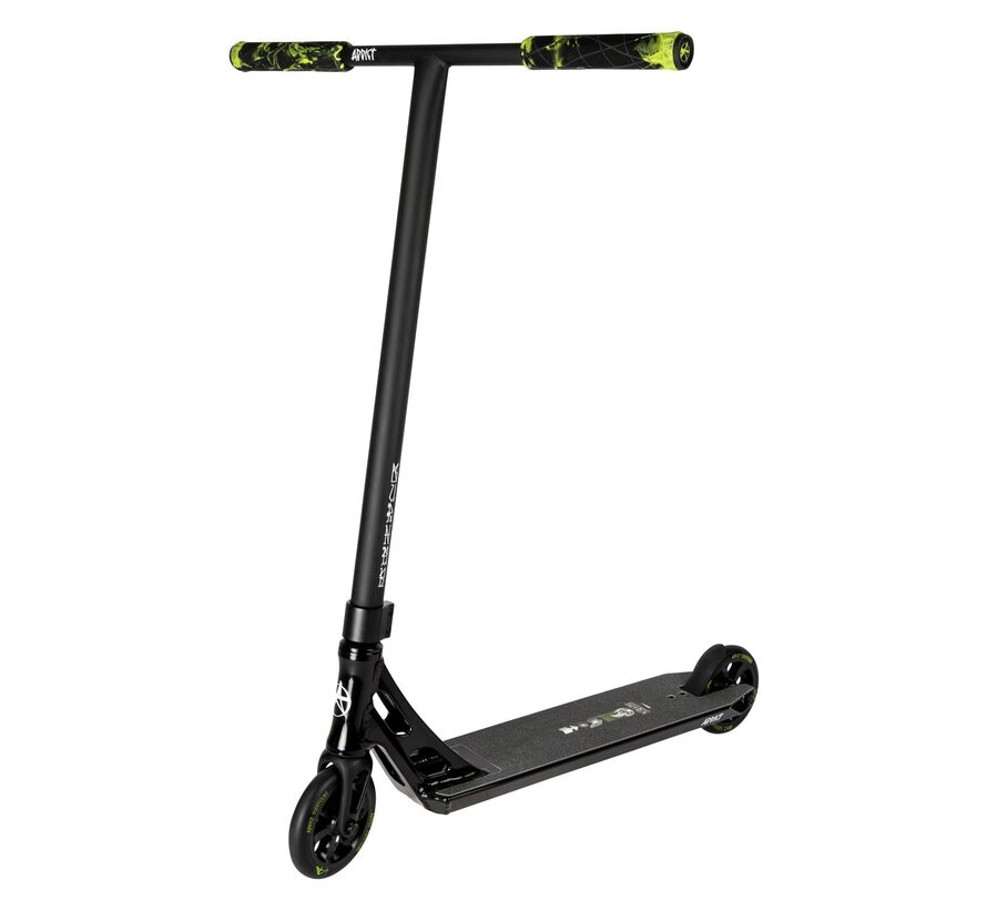 Addict Burner - Glitch Stuntstep Black/Black 520mm - complete stuntstep voor park en street