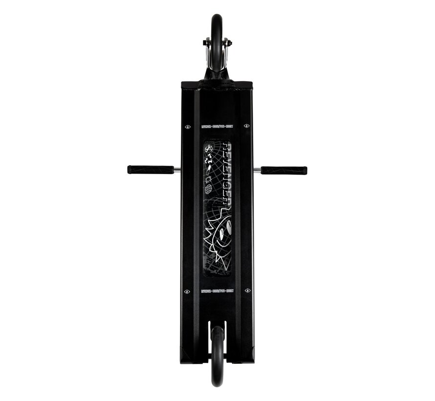 Addict Revenger - Pulse Stuntstep Black/Chrome 590mm - complete stuntstep voor park en street