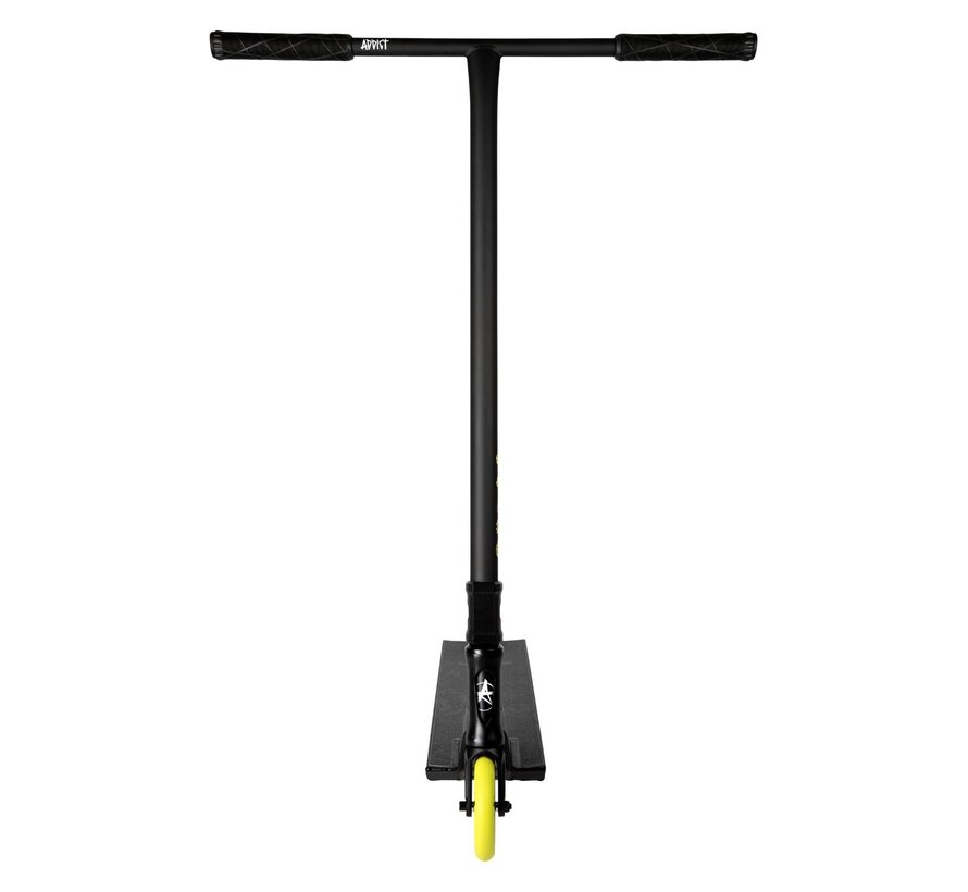 Addict Revenger - Pulse Stuntstep Black/Yellow 590mm - complete stuntstep voor park en street