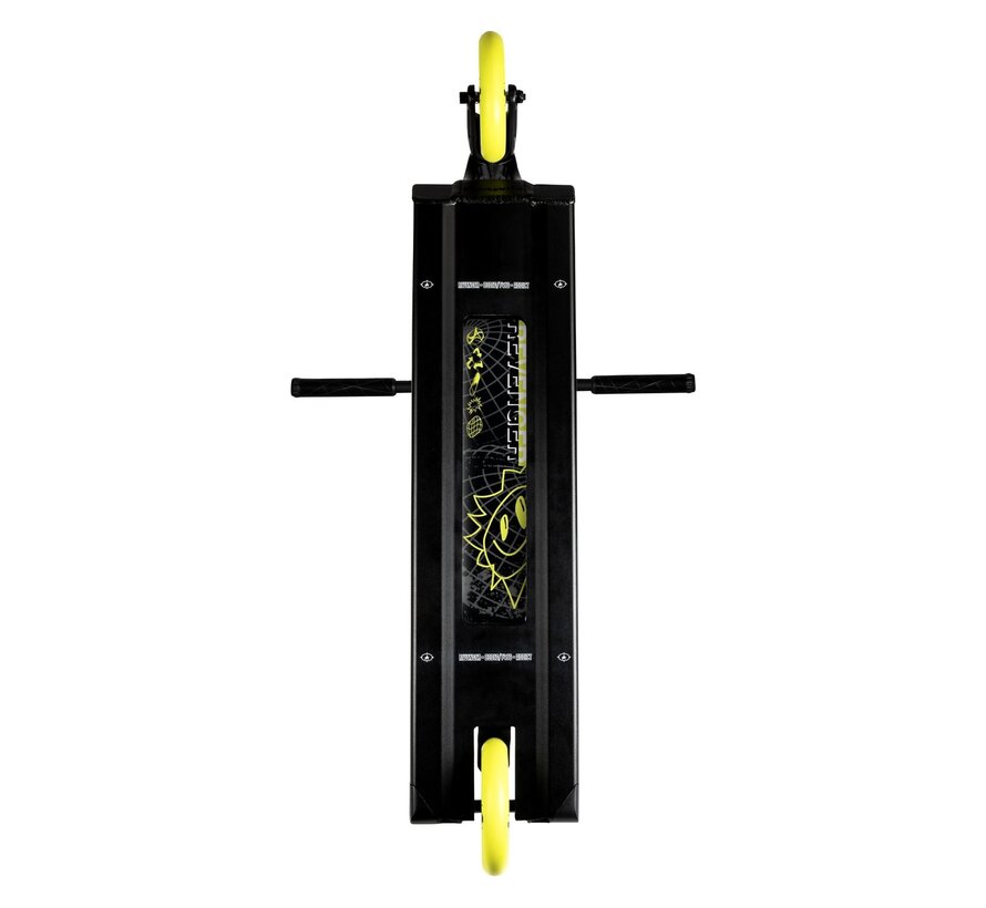 Addict Revenger - Pulse Stuntstep Black/Yellow 590mm - complete stuntstep voor park en street