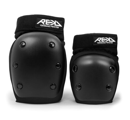 REKD Protection REKD Youth Heavy Duty Double Pad Set Zwart L - rekd youth heavy duty double pad set black l
