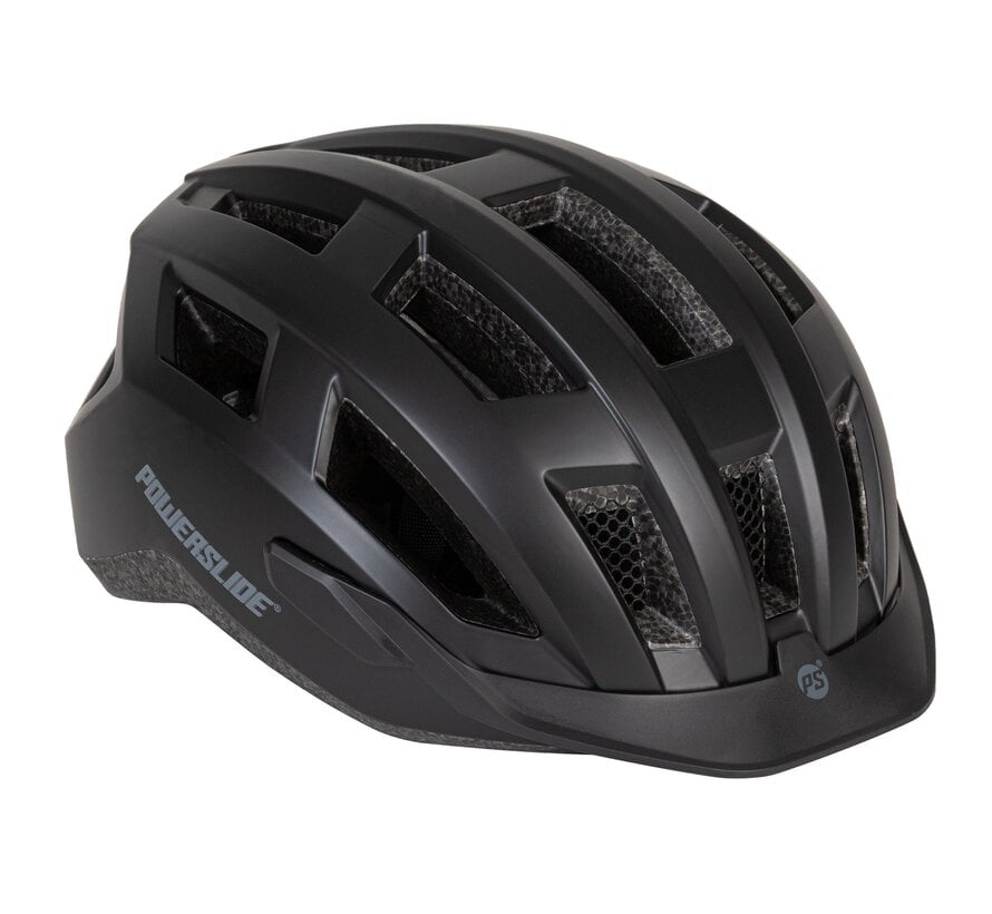 Powerslide Fitness Classic Black Helmet - lightweight adjustable skate helmet
