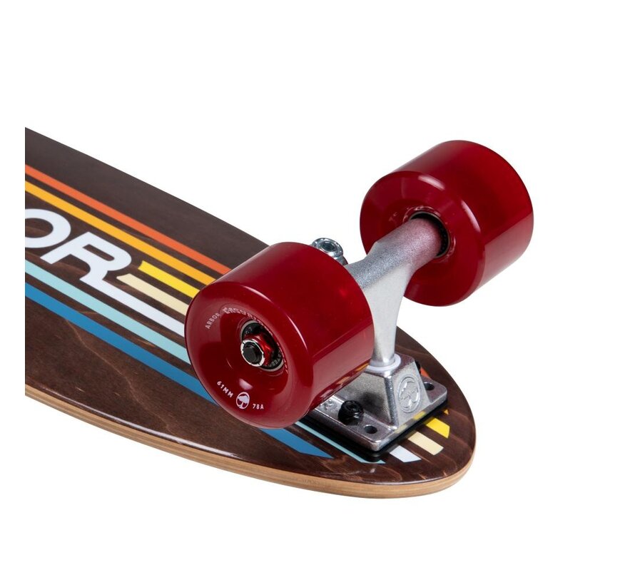 Arbor Micron Bogart 23.75" Cruiser - complete cruiser skateboard voor carving en cruising
