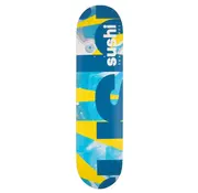 Sushi Sushi Deck Spectrum Logo Yellow/Teal 8" Skateboard Deck
