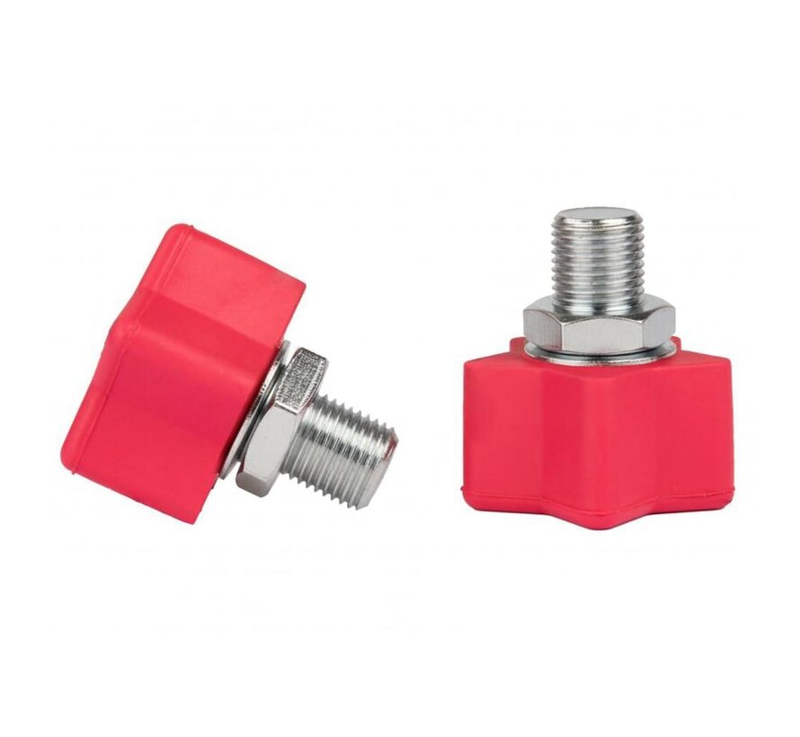 Rookie Toestop Star Adjustable 2 PK Pink - vervangende toestop set voor rolschaatsen