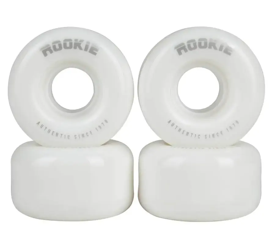 Rookie Disco Quad Wheels Wit 58mm 4-Pack - set losse rolschaatswielen voor quad skates