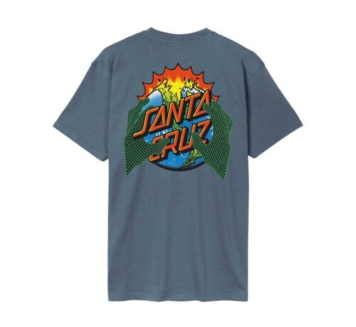 Santa Cruz Santa Cruz Kendall End Of The Dot T-Shirt Storm Grey - biologisch katoenen Santa Cruz skate T-shirt