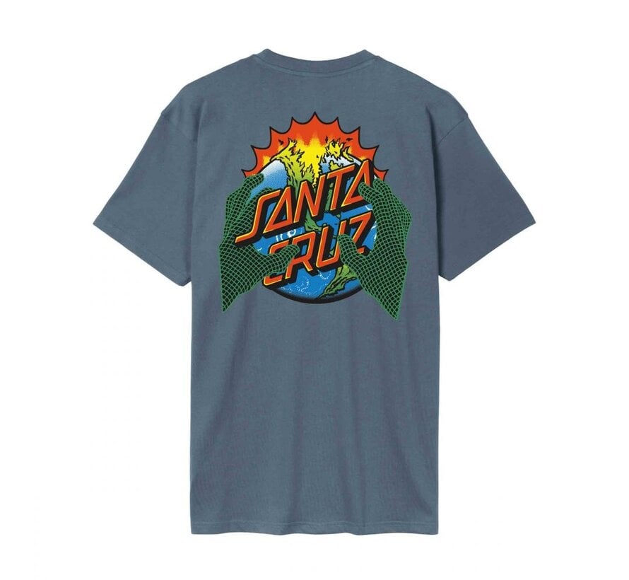 Santa Cruz Kendall End Of The Dot T-Shirt Storm Grey - biologisch katoenen Santa Cruz skate T-shirt