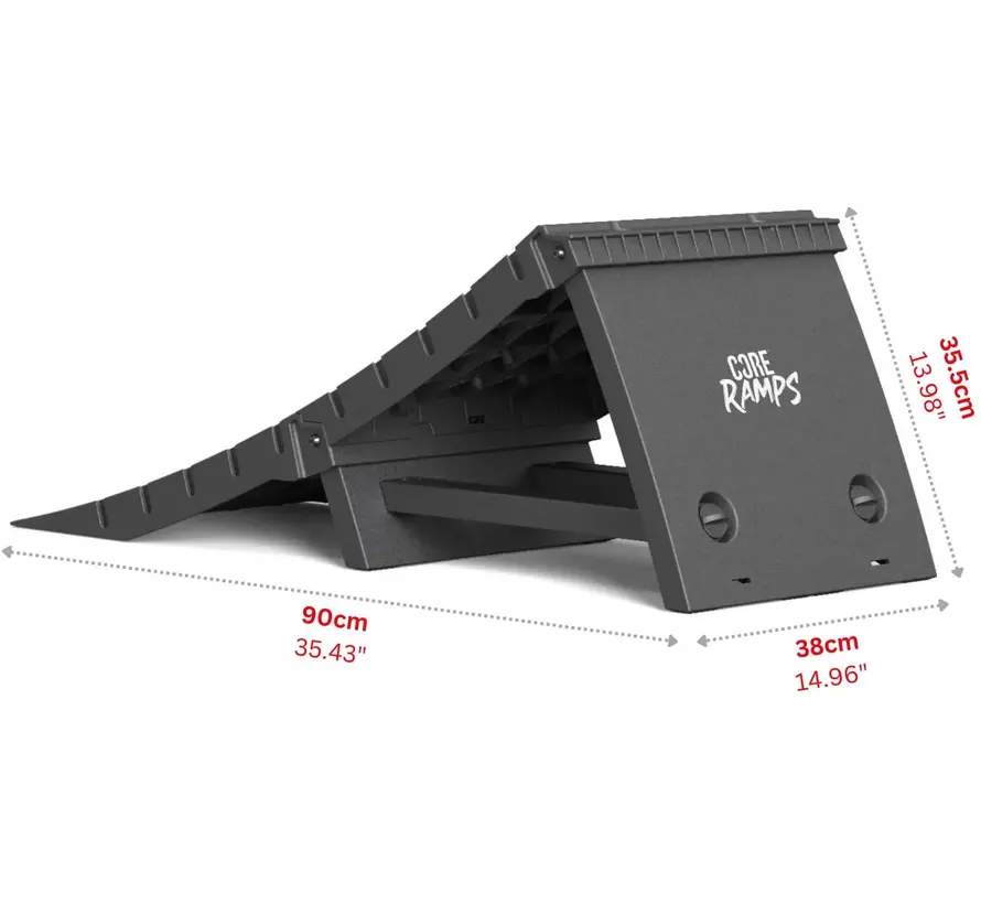 CORE Kicker Ramp Extender Black - sturdy and ready for action